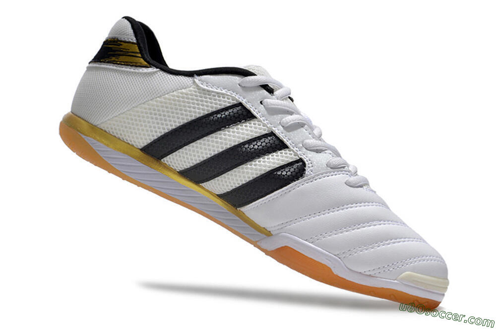 Adidas Top Sala IC Indoor & Futsal Soccer Shoes - White/Black/Gold 4