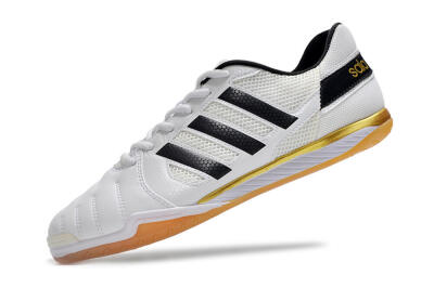 Adidas Top Sala IC Indoor & Futsal Soccer Shoes - White/Black/Gold