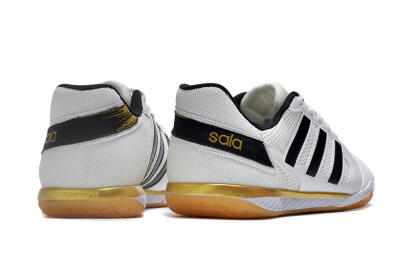 Adidas Top Sala IC Indoor & Futsal Soccer Shoes - White/Black/Gold