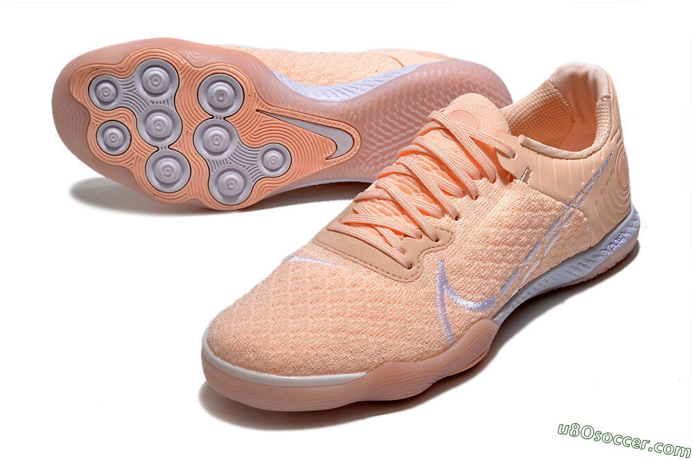 Nike React Gato IC Indoor & Futsal Soccer Shoes - Pink/White 3