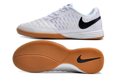 Nike Lunar Gato 2 IC Indoor & Futsal Soccer Shoes - White/Black/Brown