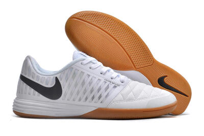 Nike Lunar Gato 2 IC Indoor & Futsal Soccer Shoes - White/Black/Brown