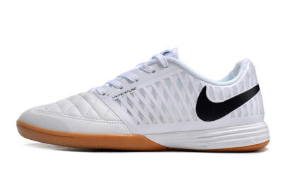 Nike Lunar Gato 2 IC Indoor & Futsal Soccer Shoes - White/Black/Brown