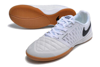 Nike Lunar Gato 2 IC Indoor & Futsal Soccer Shoes - White/Black/Brown