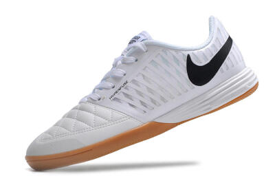 Nike Lunar Gato 2 IC Indoor & Futsal Soccer Shoes - White/Black/Brown