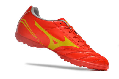 Mizuno Monarcida Neo Ckassic TF Artificial Turf Soccer Shoes - Red/Gold