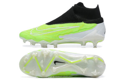 Nike Phantom GX Elite DF FG Firm Ground Soccer Cleats - Green/Black/Yellow/White