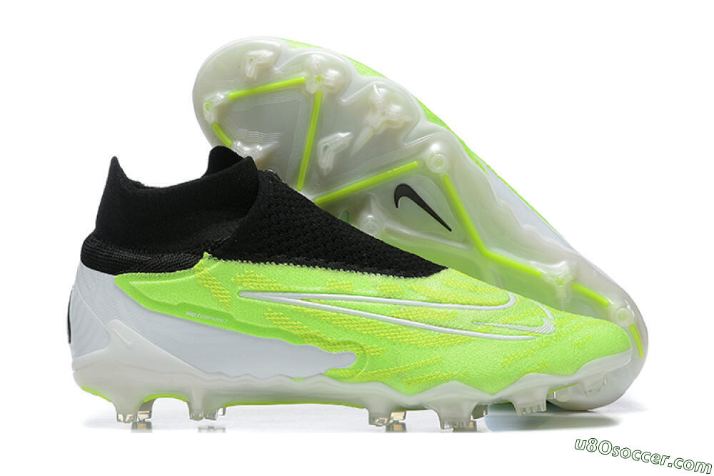 Nike Phantom GX Elite DF FG Firm Ground Soccer Cleats - Green/Black/Yellow/White 1