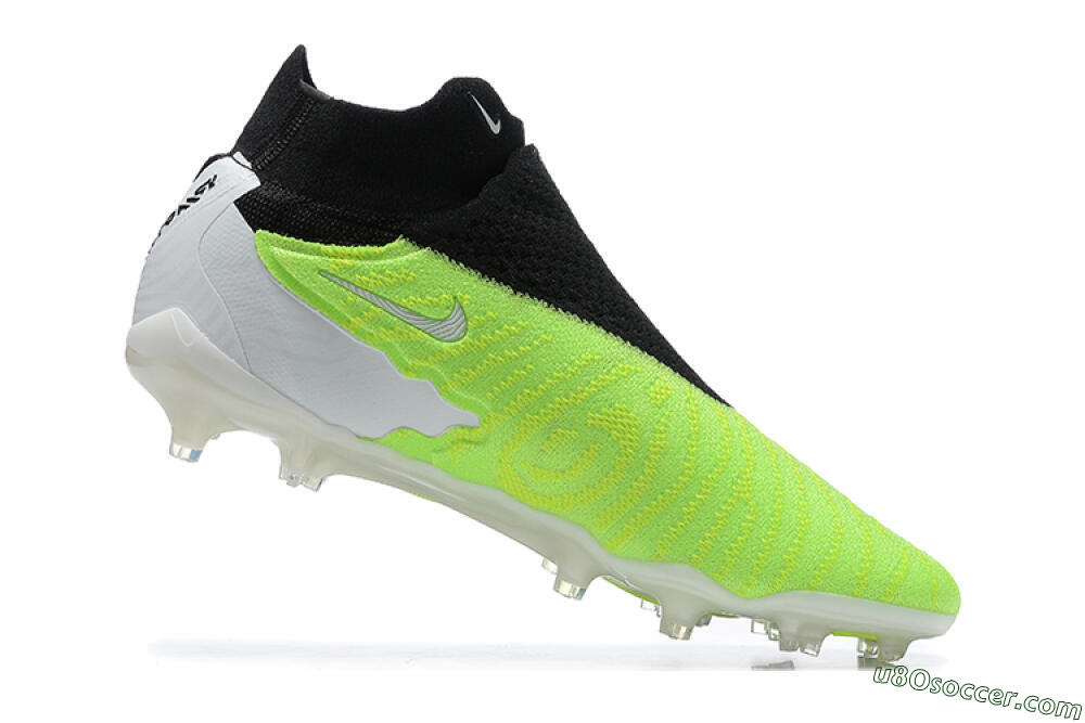 Nike Phantom GX Elite DF FG Firm Ground Soccer Cleats - Green/Black/Yellow/White 7