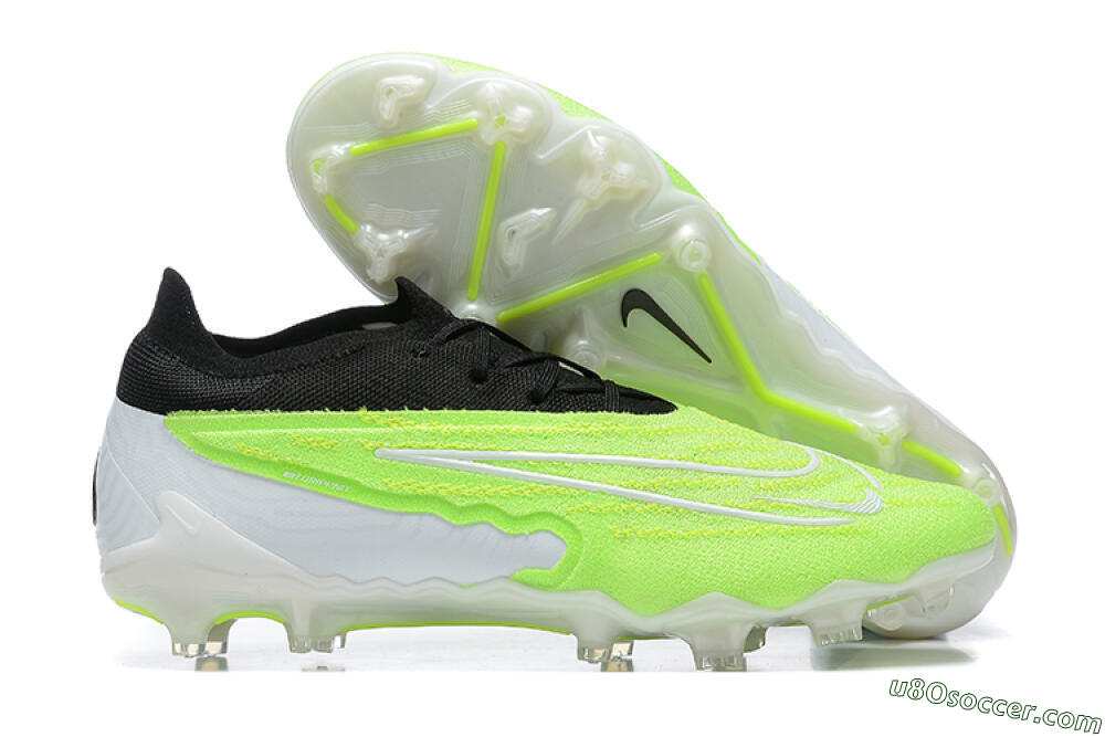 Nike Phantom GX Elite FG Firm Ground Soccer Cleats - Green/Black/Yellow/White 1