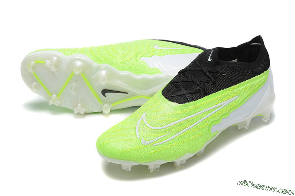 Nike Phantom GX Elite FG Firm Ground Soccer Cleats - Green/Black/Yellow/White 3