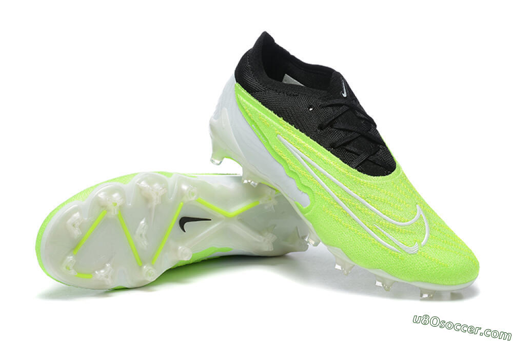 Nike Phantom GX Elite FG Firm Ground Soccer Cleats - Green/Black/Yellow/White 4