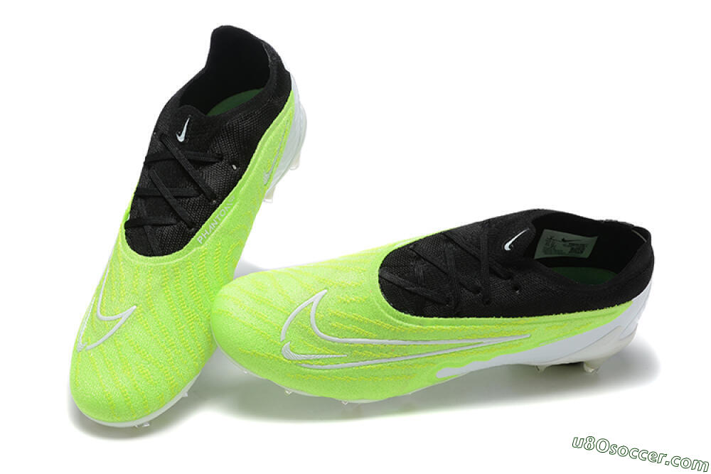 Nike Phantom GX Elite FG Firm Ground Soccer Cleats - Green/Black/Yellow/White 6