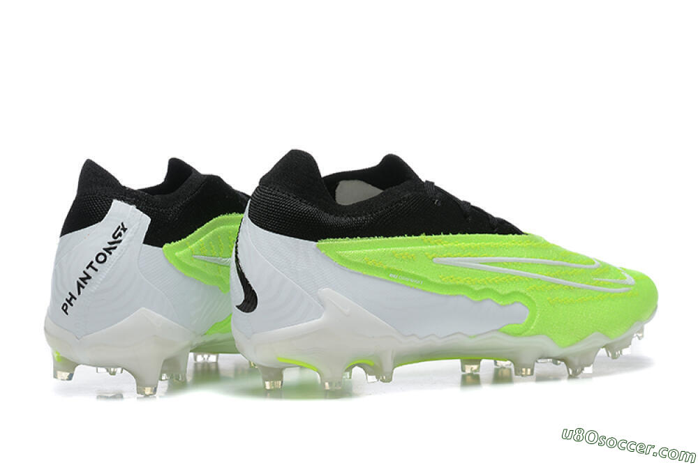 Nike Phantom GX Elite FG Firm Ground Soccer Cleats - Green/Black/Yellow/White 9