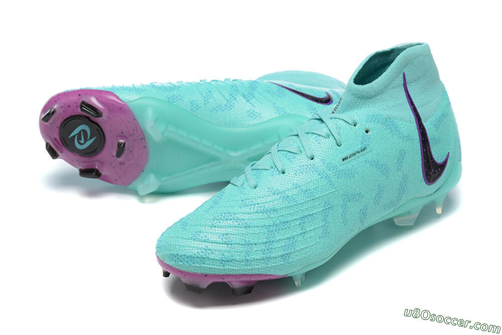 Nike Phantom Luna Elite FG Firm Ground Soccer Cleats - Blue/Black/Purple 3