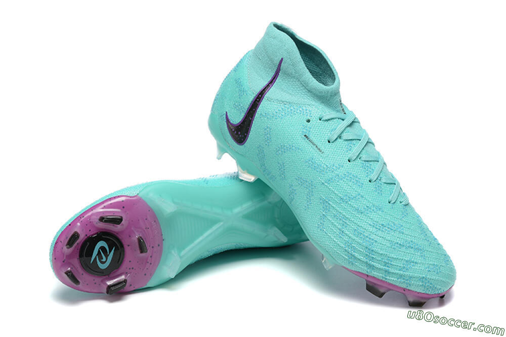 Nike Phantom Luna Elite FG Firm Ground Soccer Cleats - Blue/Black/Purple 4