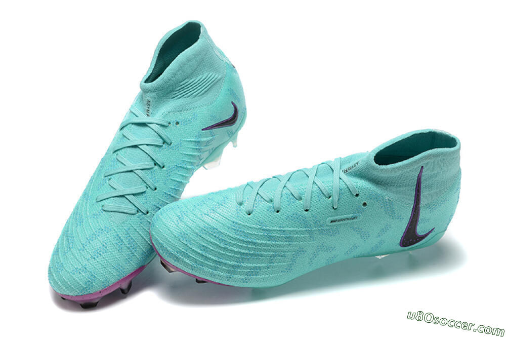 Nike Phantom Luna Elite FG Firm Ground Soccer Cleats - Blue/Black/Purple 6