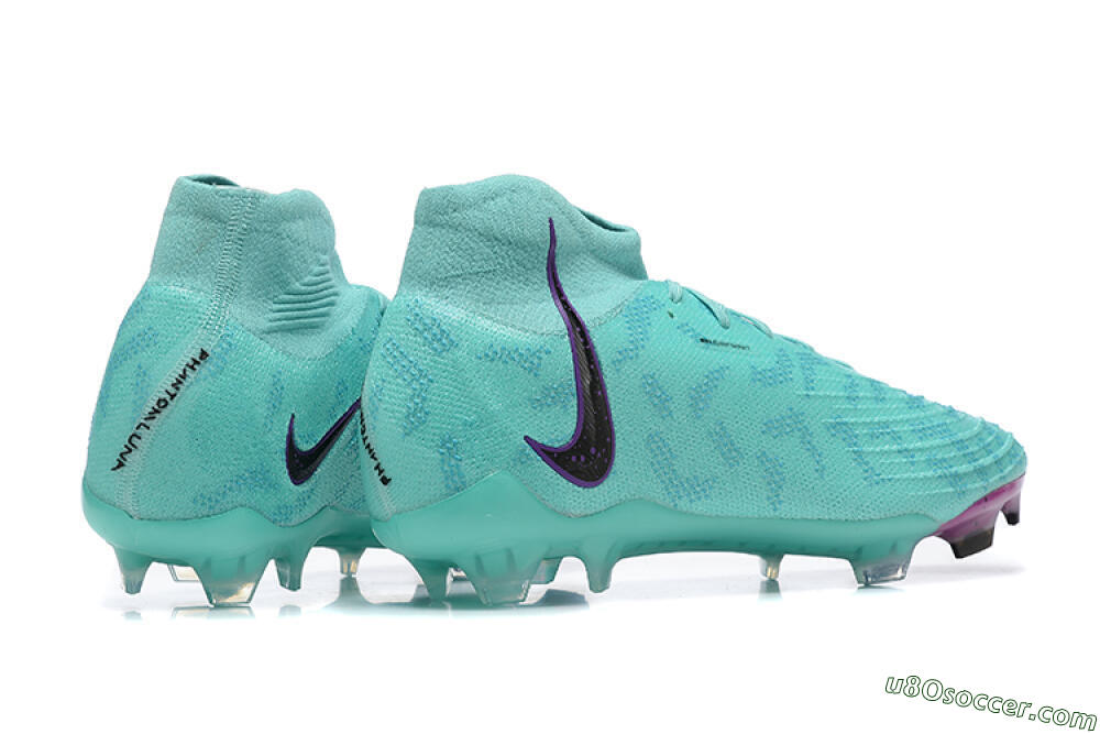 Nike Phantom Luna Elite FG Firm Ground Soccer Cleats - Blue/Black/Purple 9
