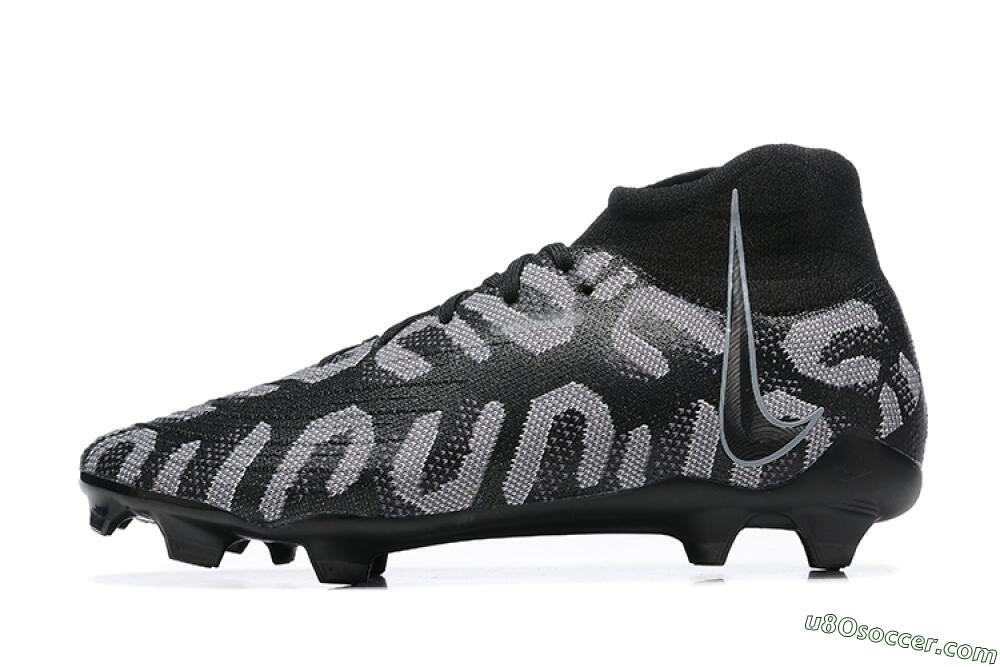 Nike Phantom Luna Elite FG Firm Ground Soccer Cleats - Black/Grey 2