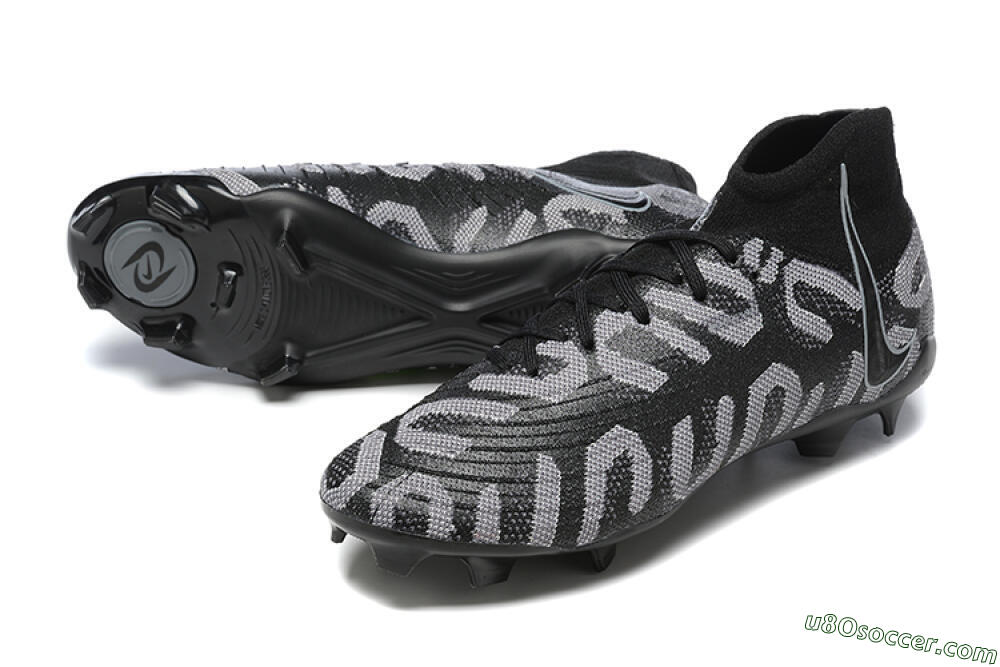 Nike Phantom Luna Elite FG Firm Ground Soccer Cleats - Black/Grey 3