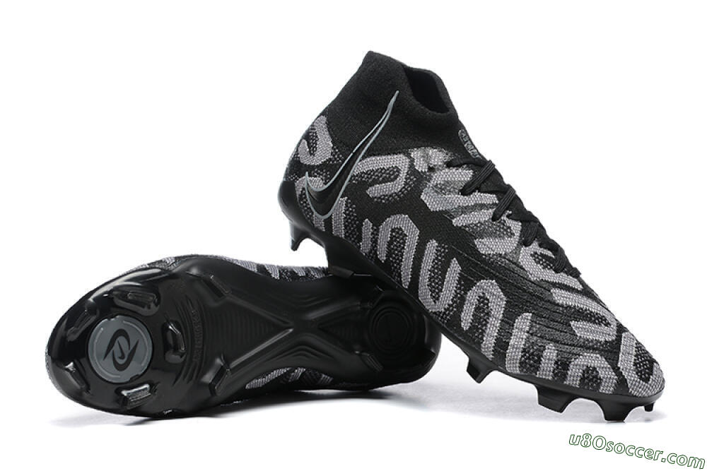 Nike Phantom Luna Elite FG Firm Ground Soccer Cleats - Black/Grey 4
