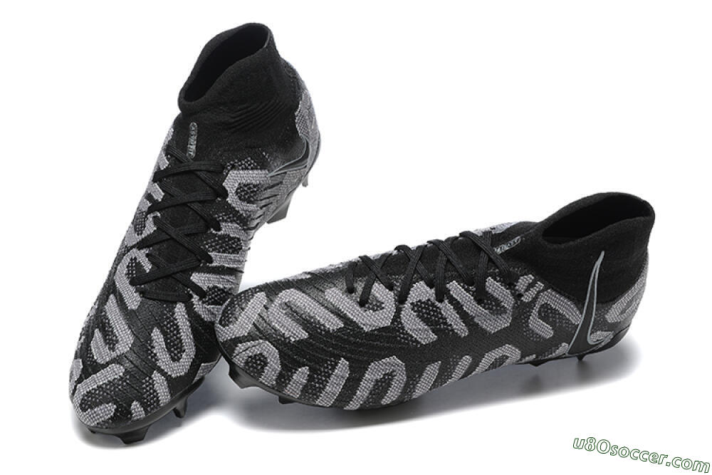 Nike Phantom Luna Elite FG Firm Ground Soccer Cleats - Black/Grey 6