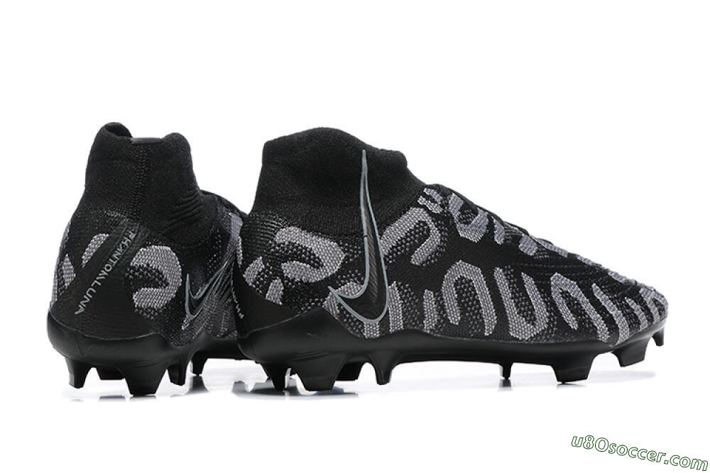 Nike Phantom Luna Elite FG Firm Ground Soccer Cleats - Black/Grey 9