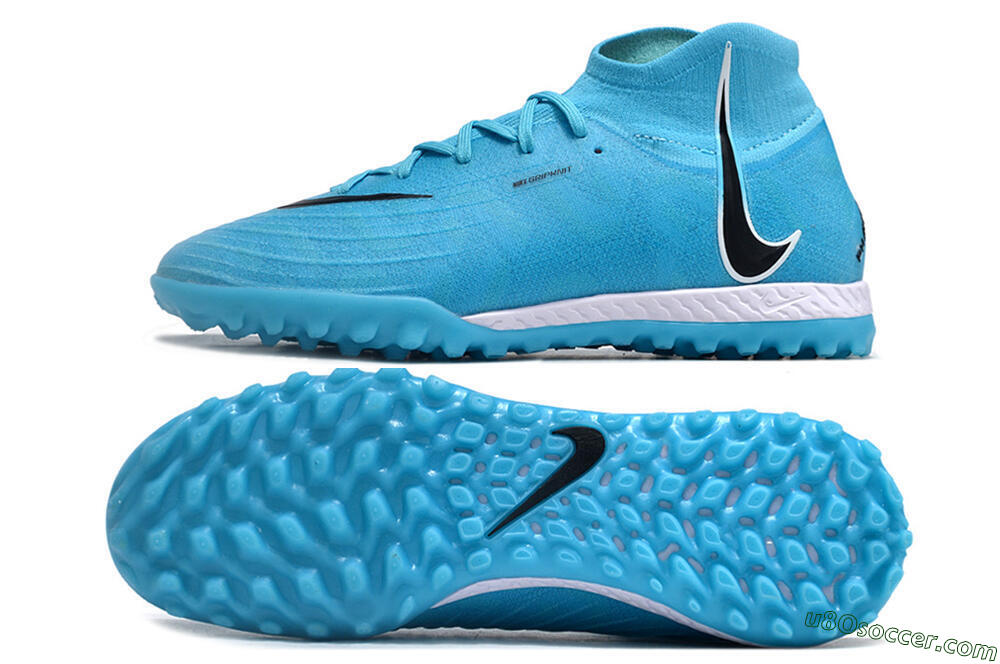 Nike Phantom Luna Elite NU TF Artificial Turf Soccer Shoes - Blue/Black/White 0