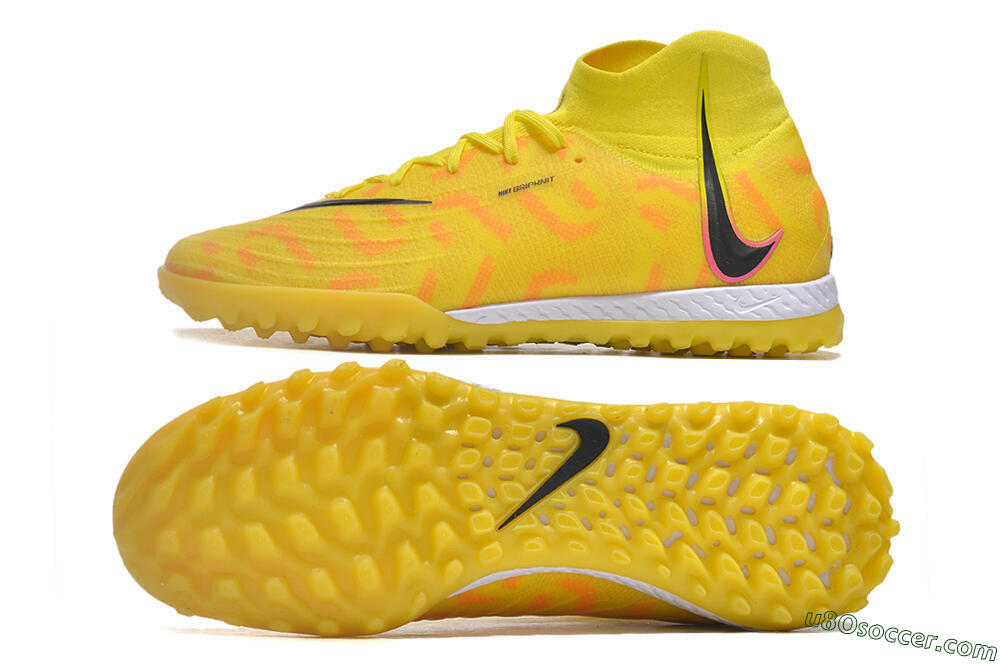 Nike Phantom Luna Elite NU TF Artificial Turf Soccer Shoes - Yellow/Red/Black 0