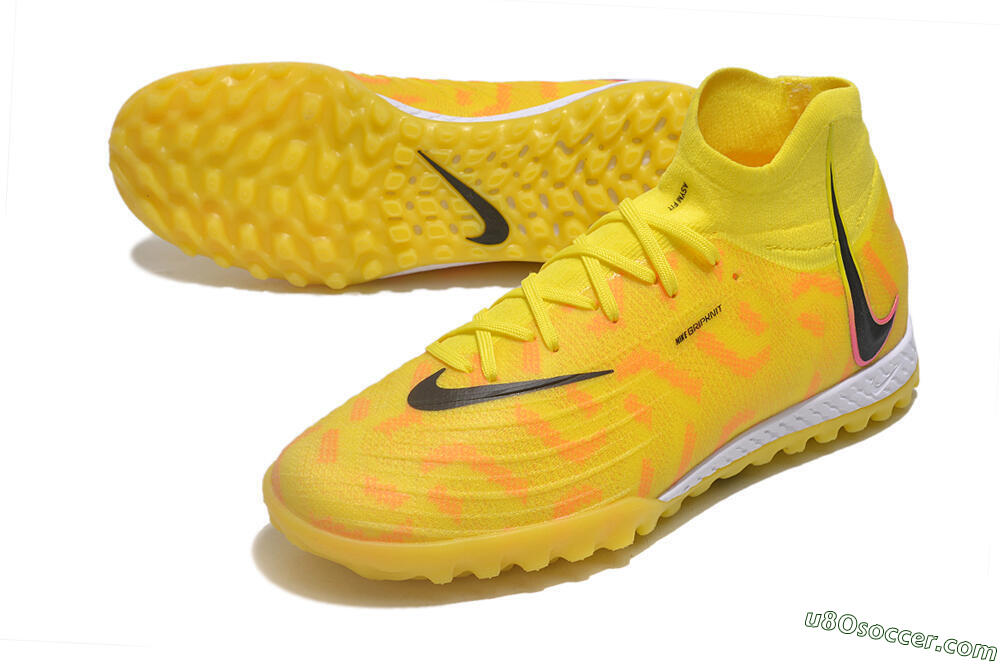 Nike Phantom Luna Elite NU TF Artificial Turf Soccer Shoes - Yellow/Red/Black 3