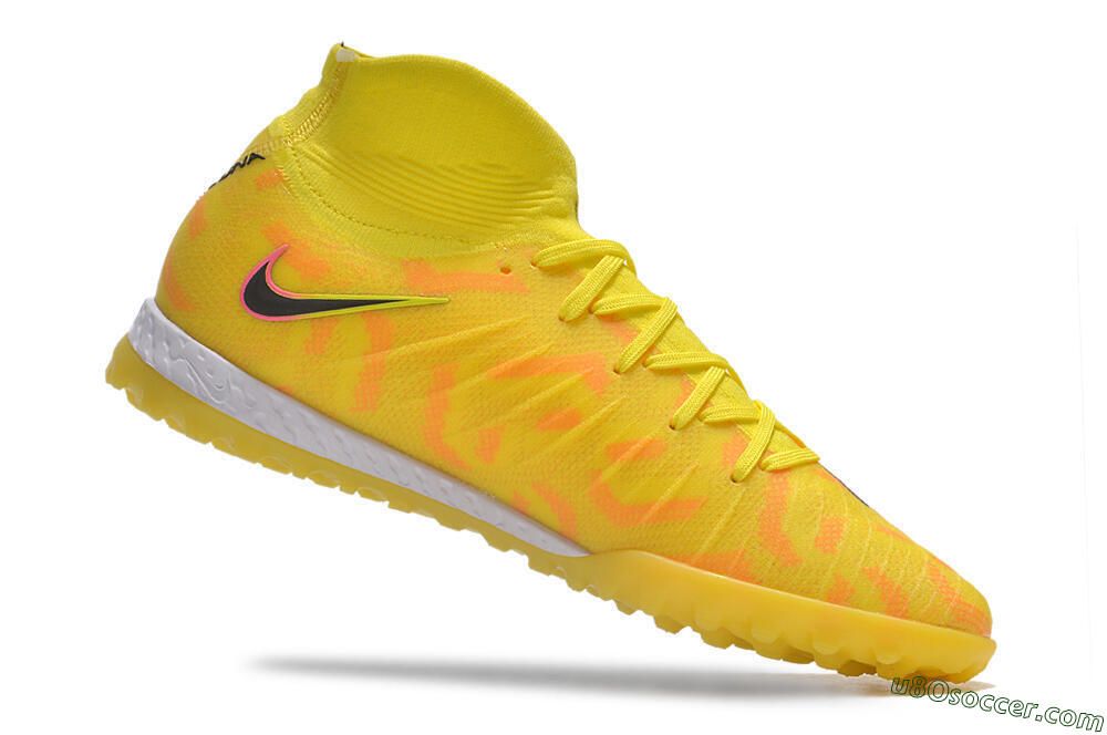Nike Phantom Luna Elite NU TF Artificial Turf Soccer Shoes - Yellow/Red/Black 4