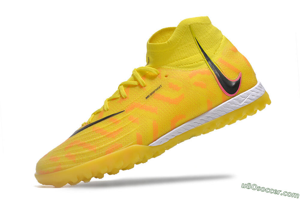 Nike Phantom Luna Elite NU TF Artificial Turf Soccer Shoes - Yellow/Red/Black 5