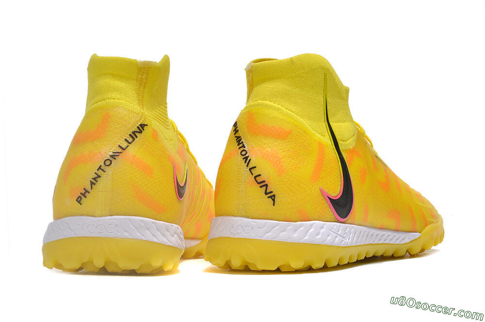 Nike Phantom Luna Elite NU TF Artificial Turf Soccer Shoes - Yellow/Red/Black 6