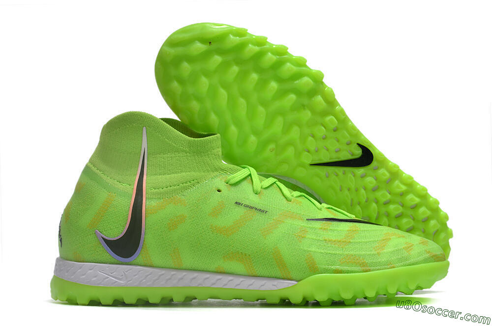 Nike Phantom Luna Elite NU TF Artificial Turf Soccer Shoes - Green/Yellow/Black 1