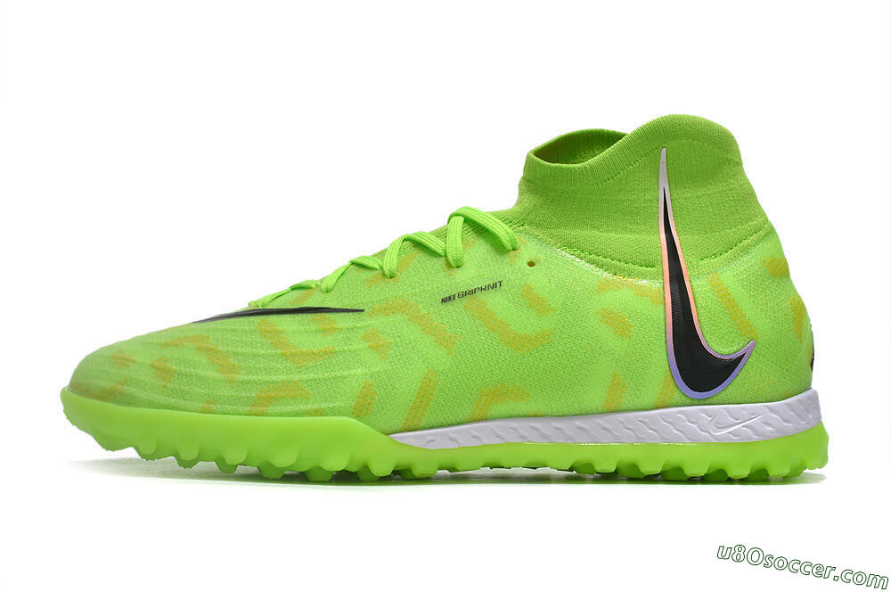 Nike Phantom Luna Elite NU TF Artificial Turf Soccer Shoes - Green/Yellow/Black 2
