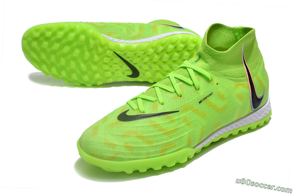 Nike Phantom Luna Elite NU TF Artificial Turf Soccer Shoes - Green/Yellow/Black 3