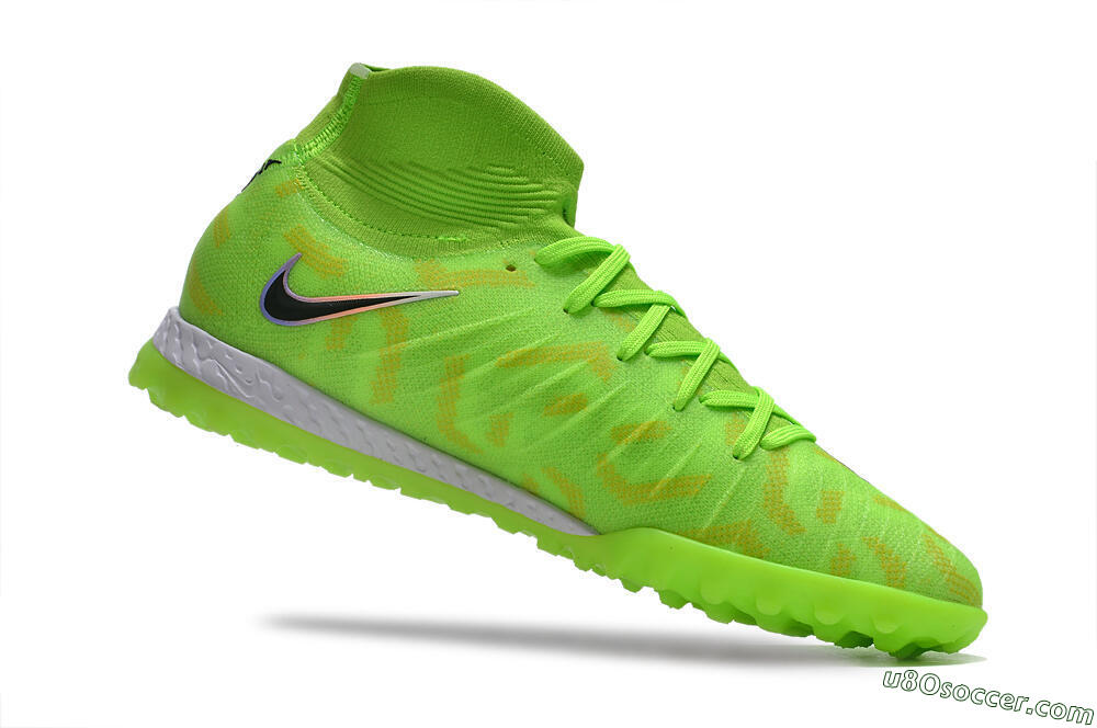 Nike Phantom Luna Elite NU TF Artificial Turf Soccer Shoes - Green/Yellow/Black 4