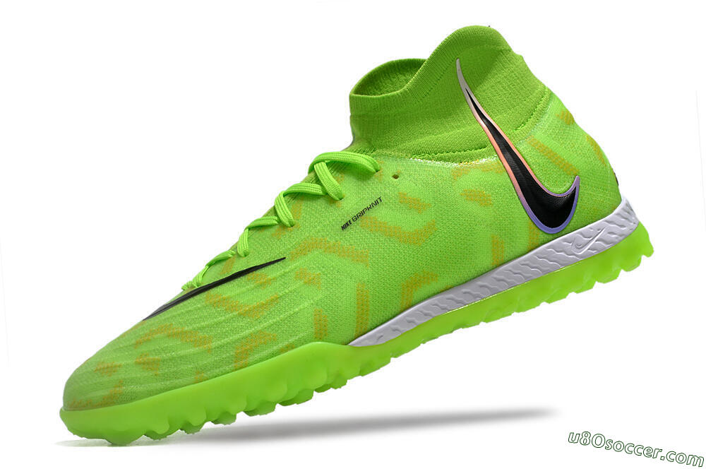 Nike Phantom Luna Elite NU TF Artificial Turf Soccer Shoes - Green/Yellow/Black 5