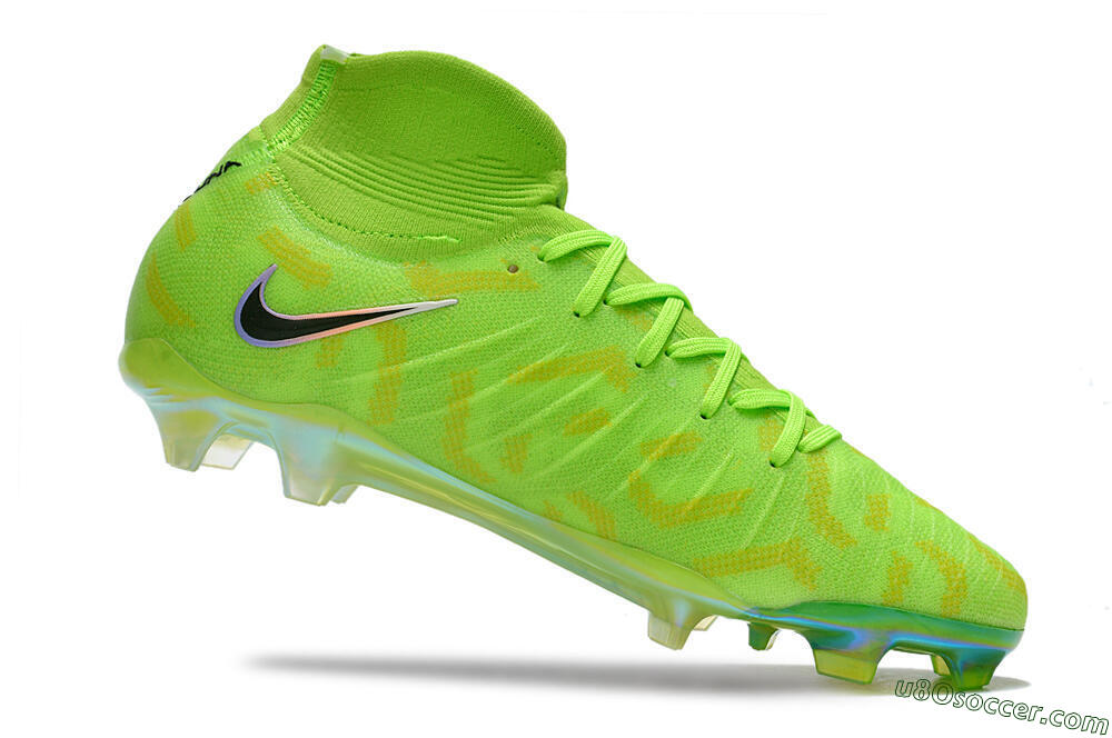 Nike Phantom Luna Elite FG Firm Ground Soccer Cleats - Green/Black/White 4