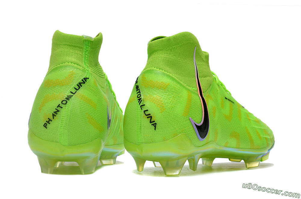 Nike Phantom Luna Elite FG Firm Ground Soccer Cleats - Green/Black/White 6
