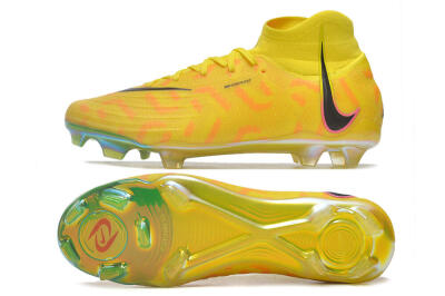 Nike Phantom Luna Elite FG Firm Ground Soccer Cleats - Yellow/Black/Pink