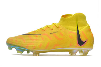 Nike Phantom Luna Elite FG Firm Ground Soccer Cleats - Yellow/Black/Pink