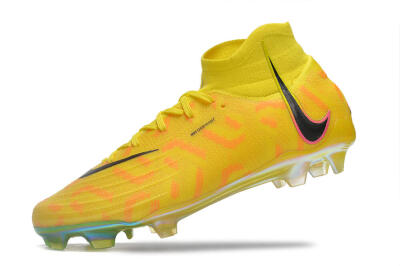 Nike Phantom Luna Elite FG Firm Ground Soccer Cleats - Yellow/Black/Pink