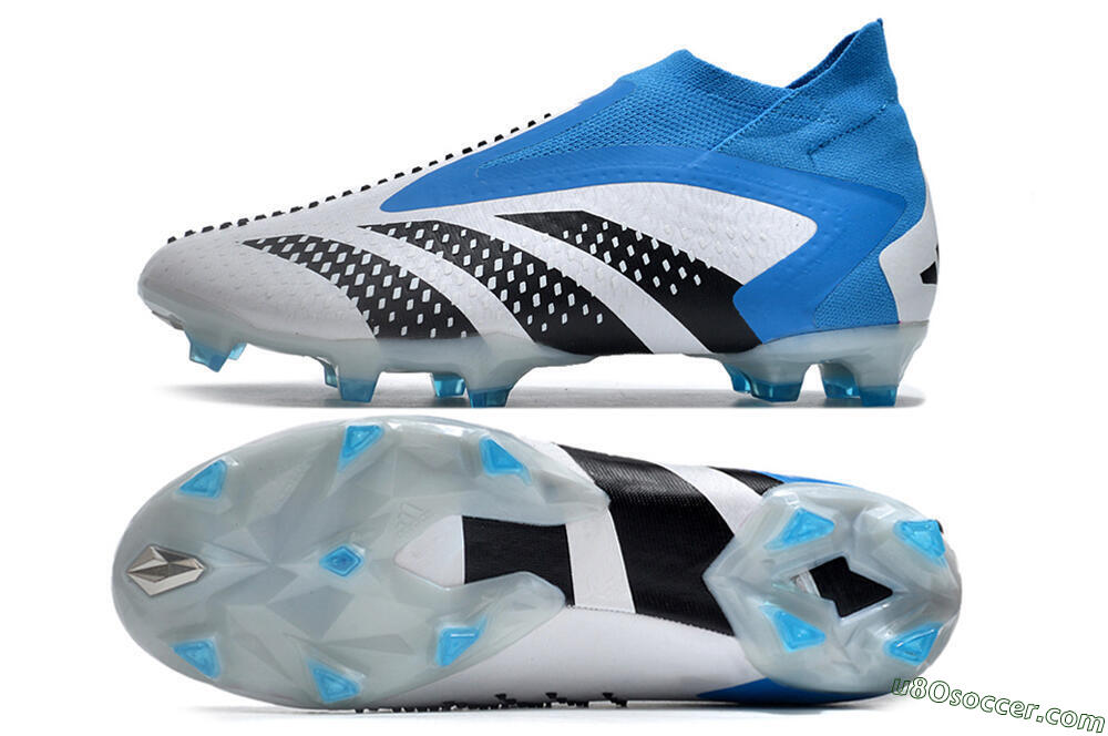 Adidas Predator Accuracy+ FG Firm Ground Soccer Cleats - Blue/Black/White 0