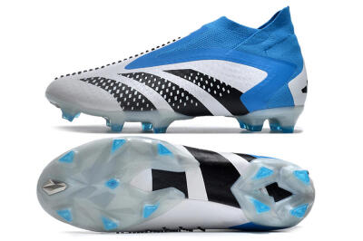 Adidas Predator Accuracy+ FG Firm Ground Soccer Cleats - Blue/Black/White