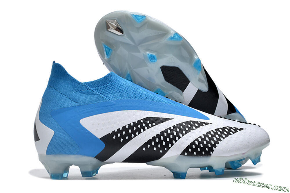 Adidas Predator Accuracy+ FG Firm Ground Soccer Cleats - Blue/Black/White 1