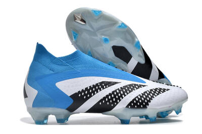 Adidas Predator Accuracy+ FG Firm Ground Soccer Cleats - Blue/Black/White