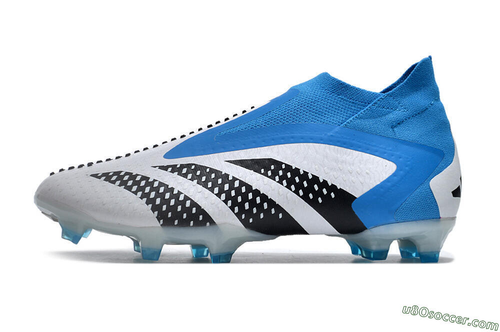 Adidas Predator Accuracy+ FG Firm Ground Soccer Cleats - Blue/Black/White 2
