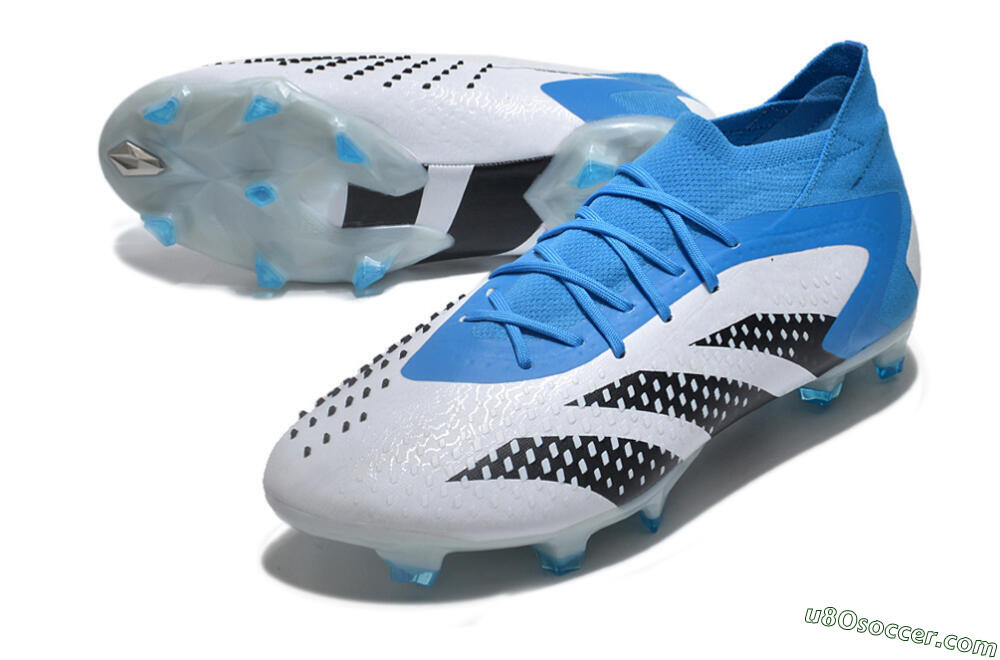 Adidas Predator Accuracy.1 FG Firm Ground Soccer Cleats - Blue/Black/White 3