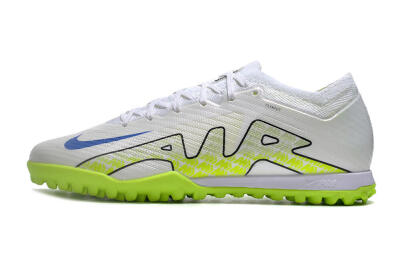 Nike Air Zoom Mercurial Vapor 15 Elite TF Artificial Turf Soccer Shoes - White/Blue/Yellow